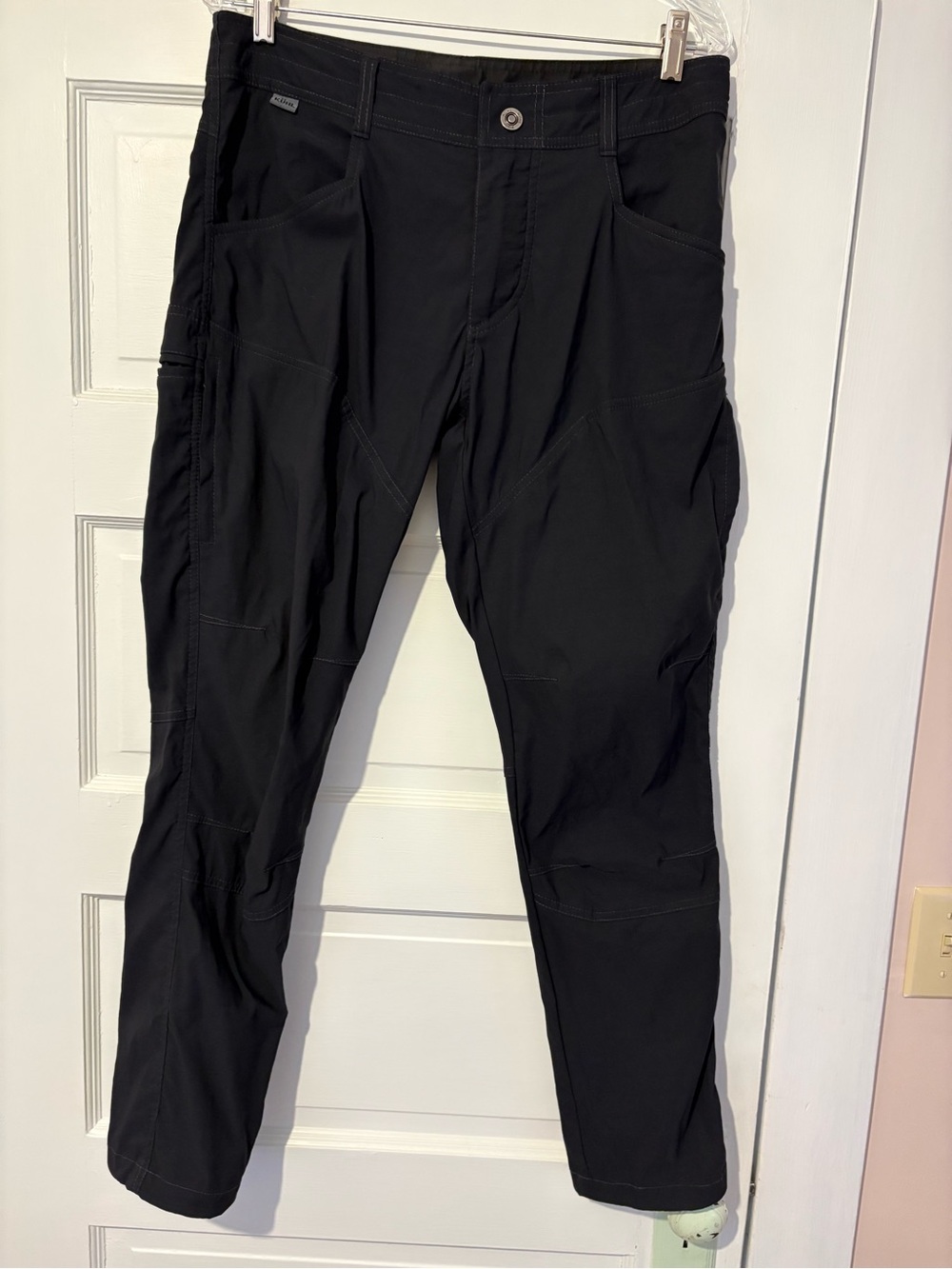 Kuhl Men's Black Cargo Pants - Slim Tactical Style 32 x 30